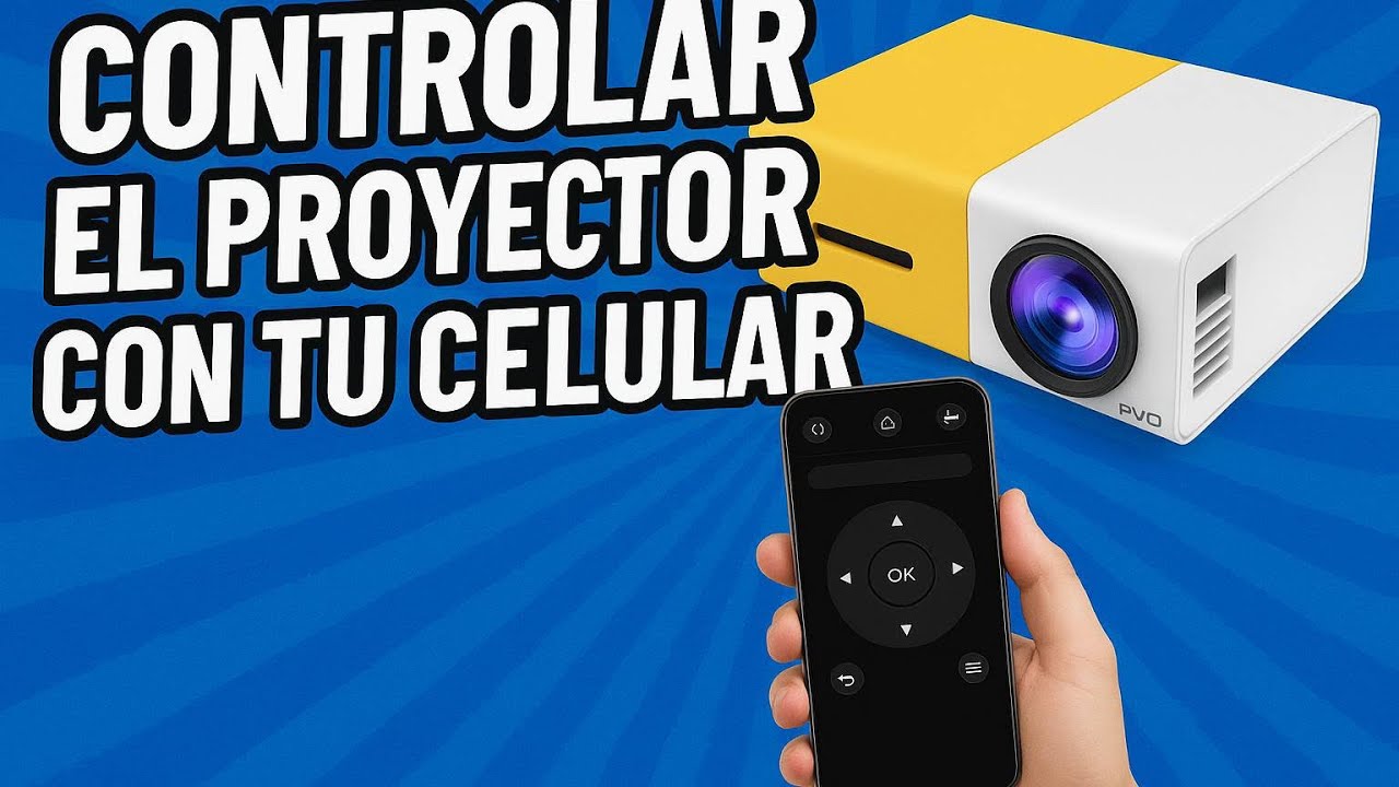 Cómo conectar tu celular y controlar el proyector LED PVO modelo YG300 Pro Mini