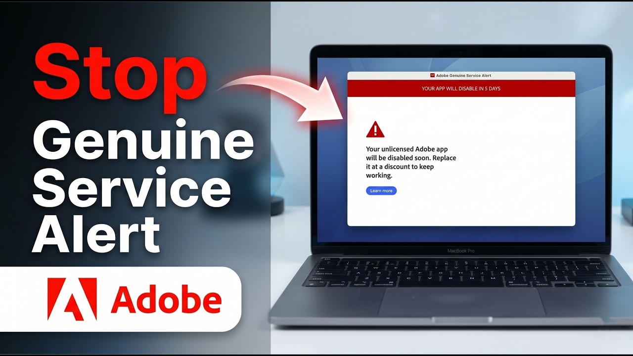 Как отключить оповещение о подлинной службе Adobe на Mac &mdash; простое руководство (2026)