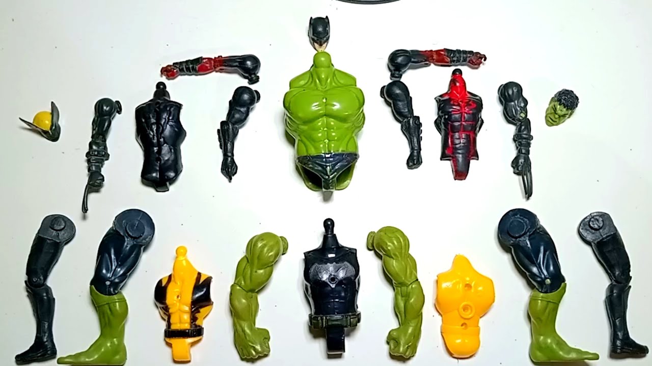 AVENGERS TOYS MARVEL'S, WOLVERINE, HULK, DEADPOOL, BATMAN , SUPERHERO, TOYS, ACTIONS, VIDEO 