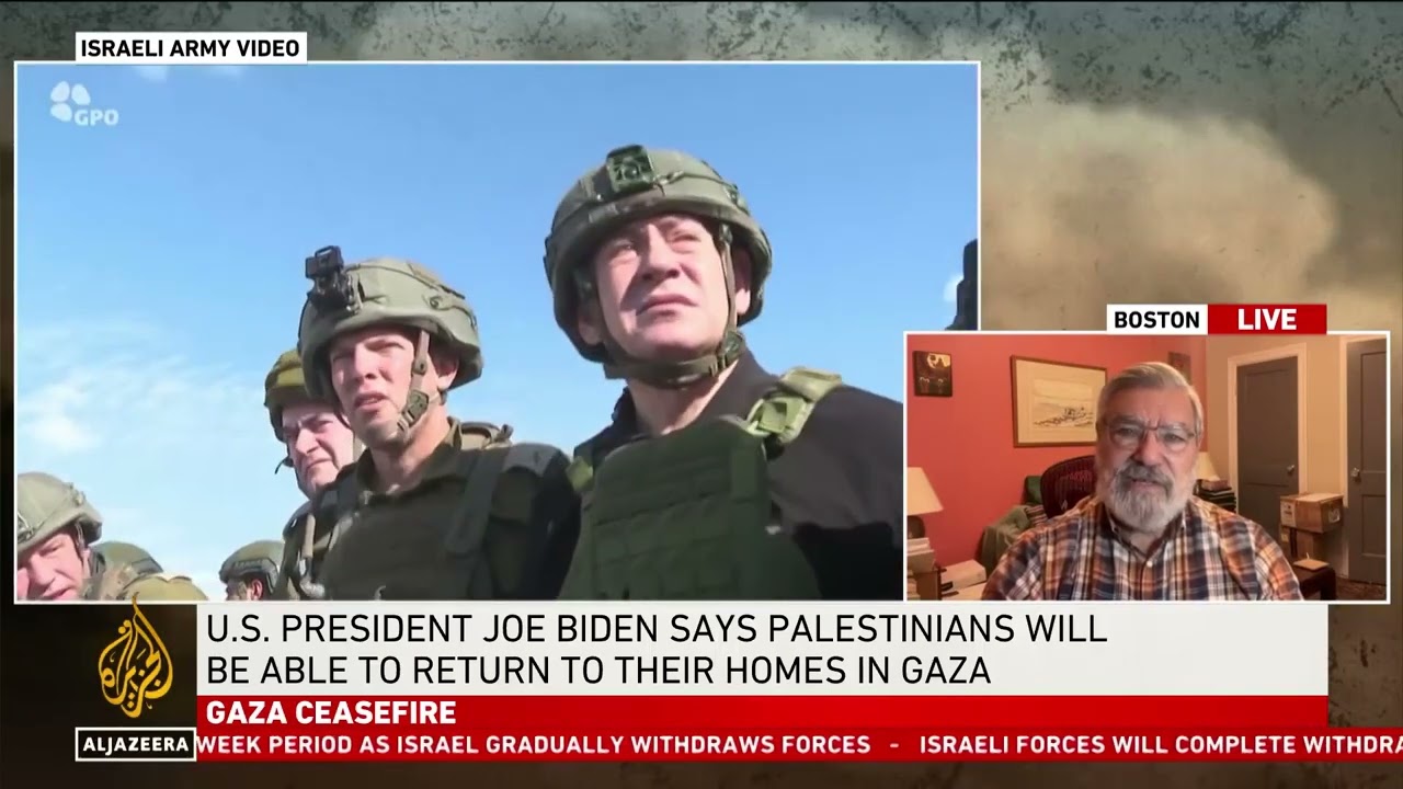 My Jazeera tv interview on Gaza ceasefire implications, Jan15, 2025