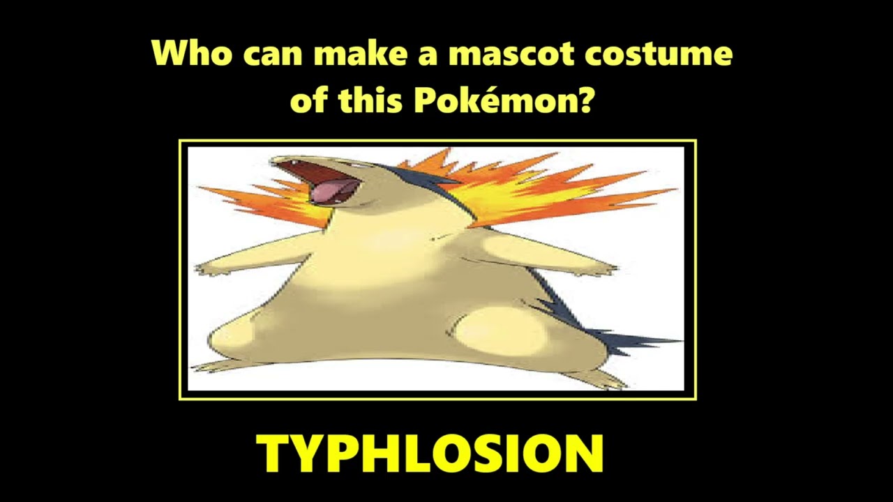2026 Request To Make A Typhlosion Pokémon Mascot Costume 