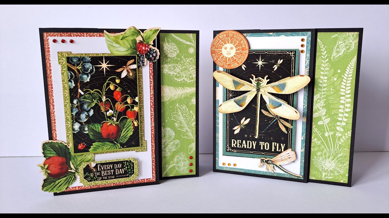 Graphic 45 Life is Abundant Double Fold Back Card