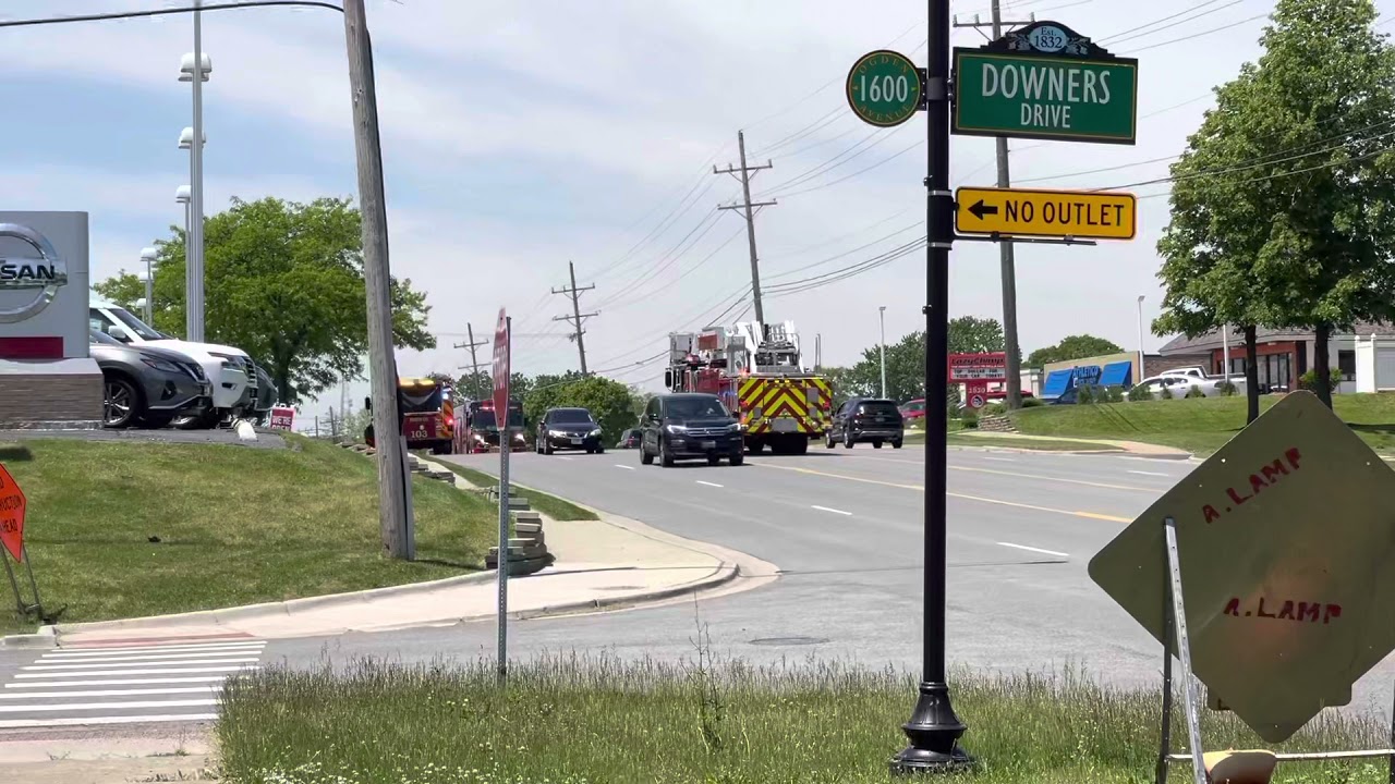 Downers Grove Fire Department Responds to Fire Alarm at Car Dealership