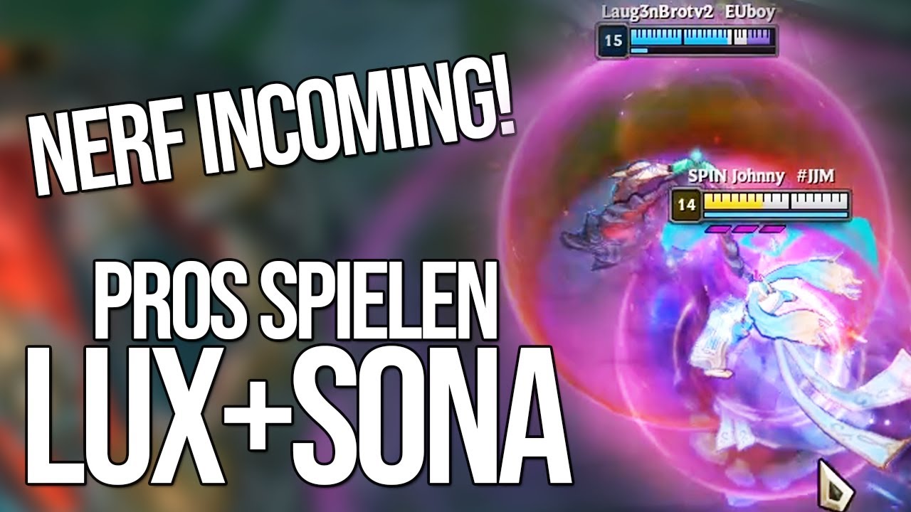 Schilde sind BROKEN! | Pros spielen Lux Sona Botlane mit Broeki