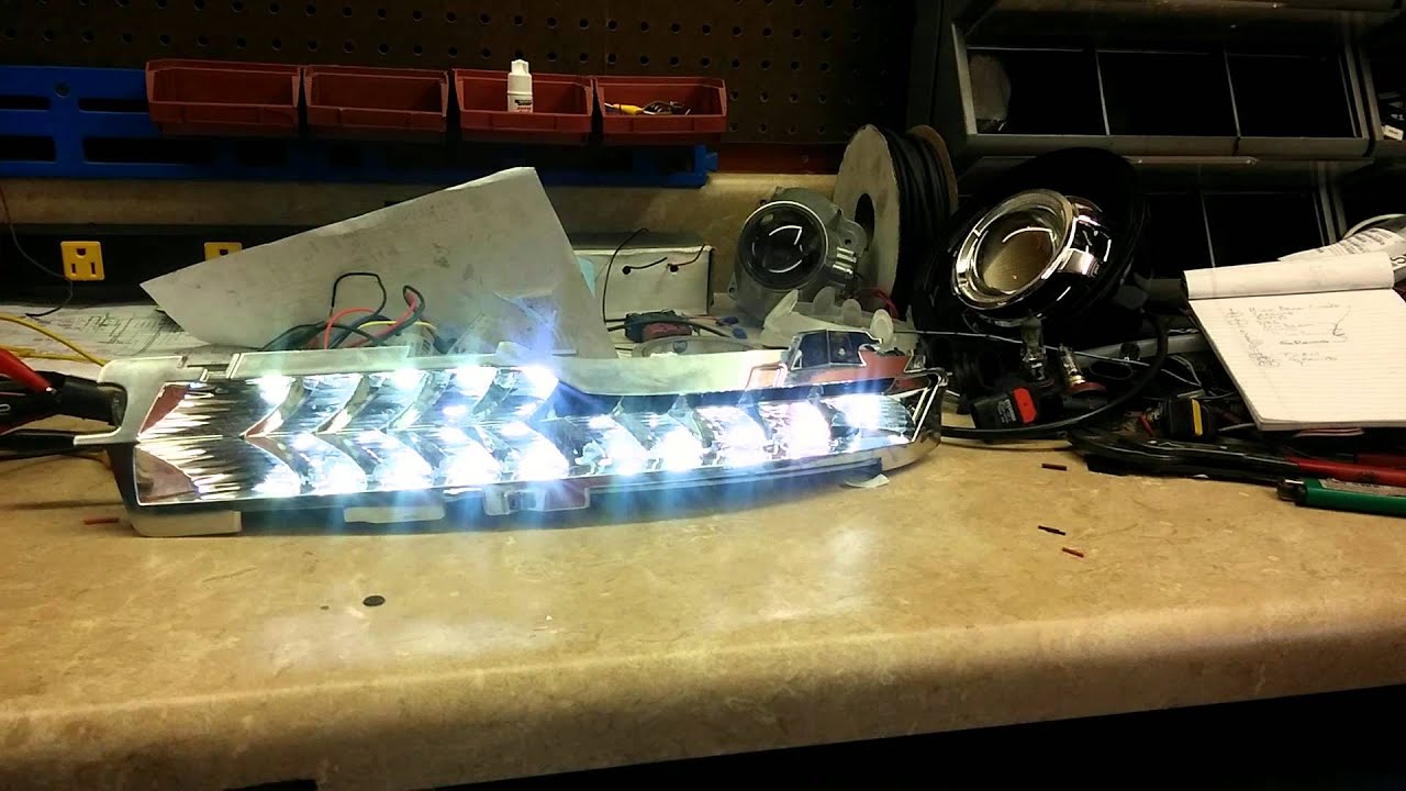 2013 Ram White DRL with park/turn switch back