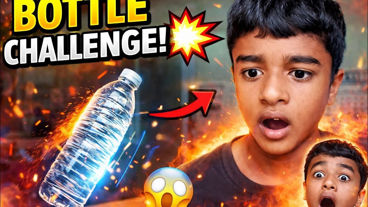 එක chance එකයි | බෝතලේ කෙලින්. Impossible Bottle Challenge 😱