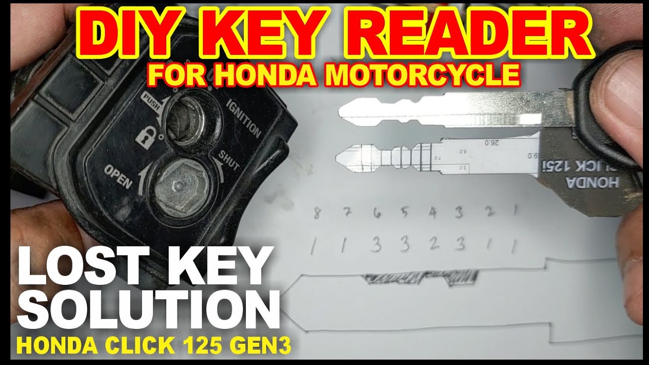 KEY READER FOR HONDA MOTORCYCLE, EASY LOST KEY SOLUTION