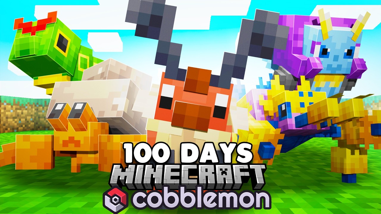 I Spent 100 DAYS as a BUG TRAINER in Pok&eacute;mon Minecraft Vs my Rival! (Duos Cobblemon)