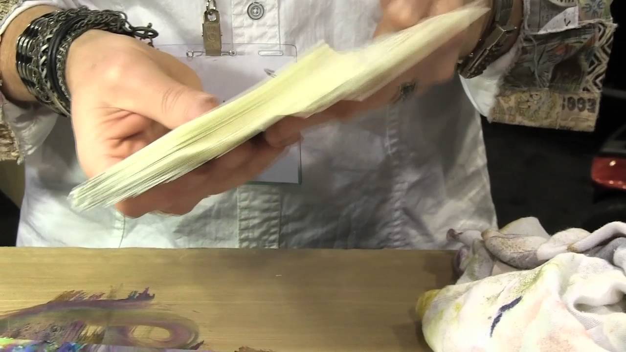Tim Holz demos Alcohol Inks on Yupo - CHA 2016