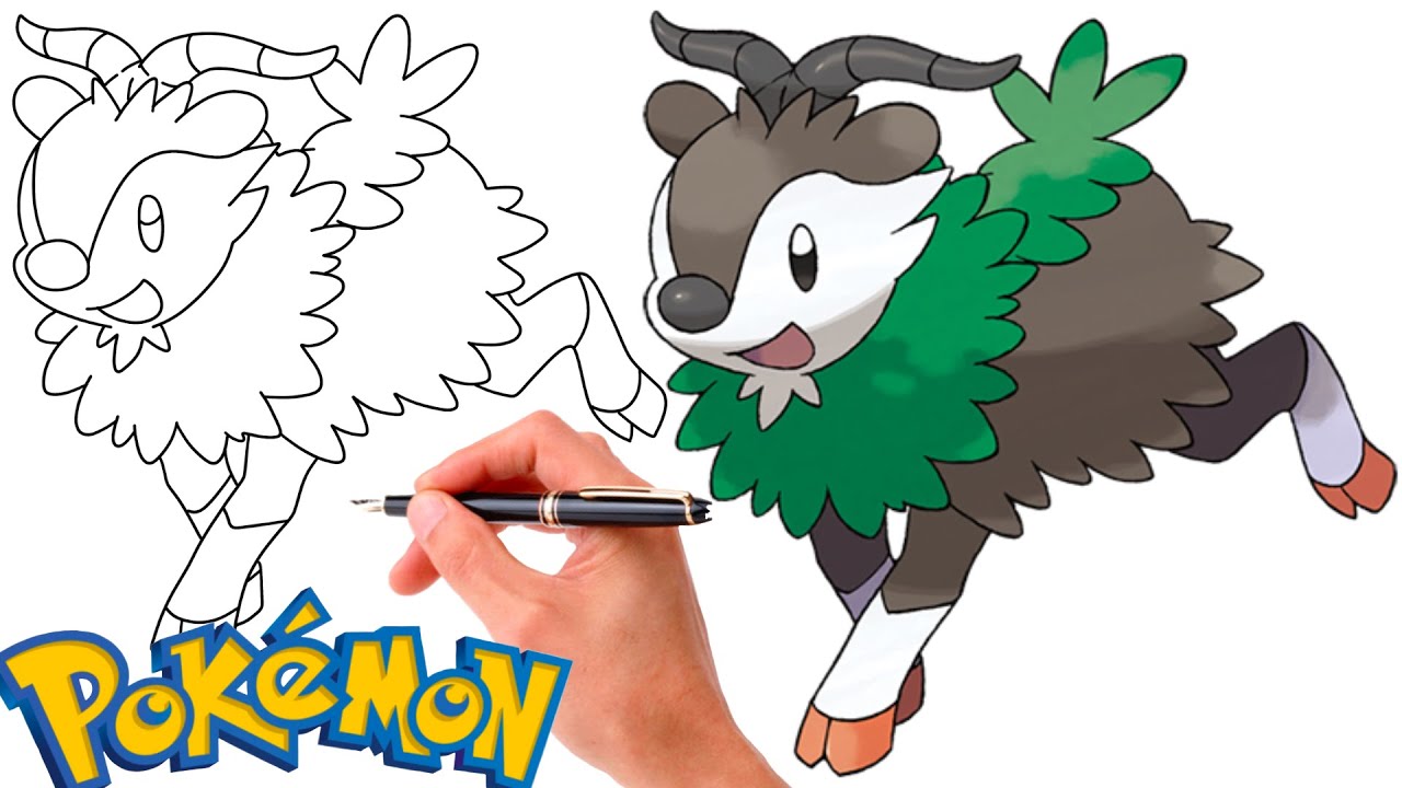 How To Draw SKIDDO POKEMON #672 | Generation 6