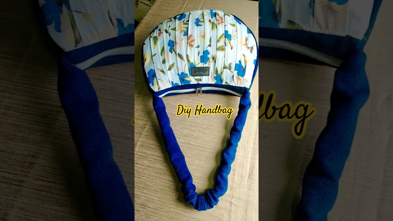 ⭐New Trick -shopping bag / handbag making| Best making ideas from leftover fabric old jeang reuse