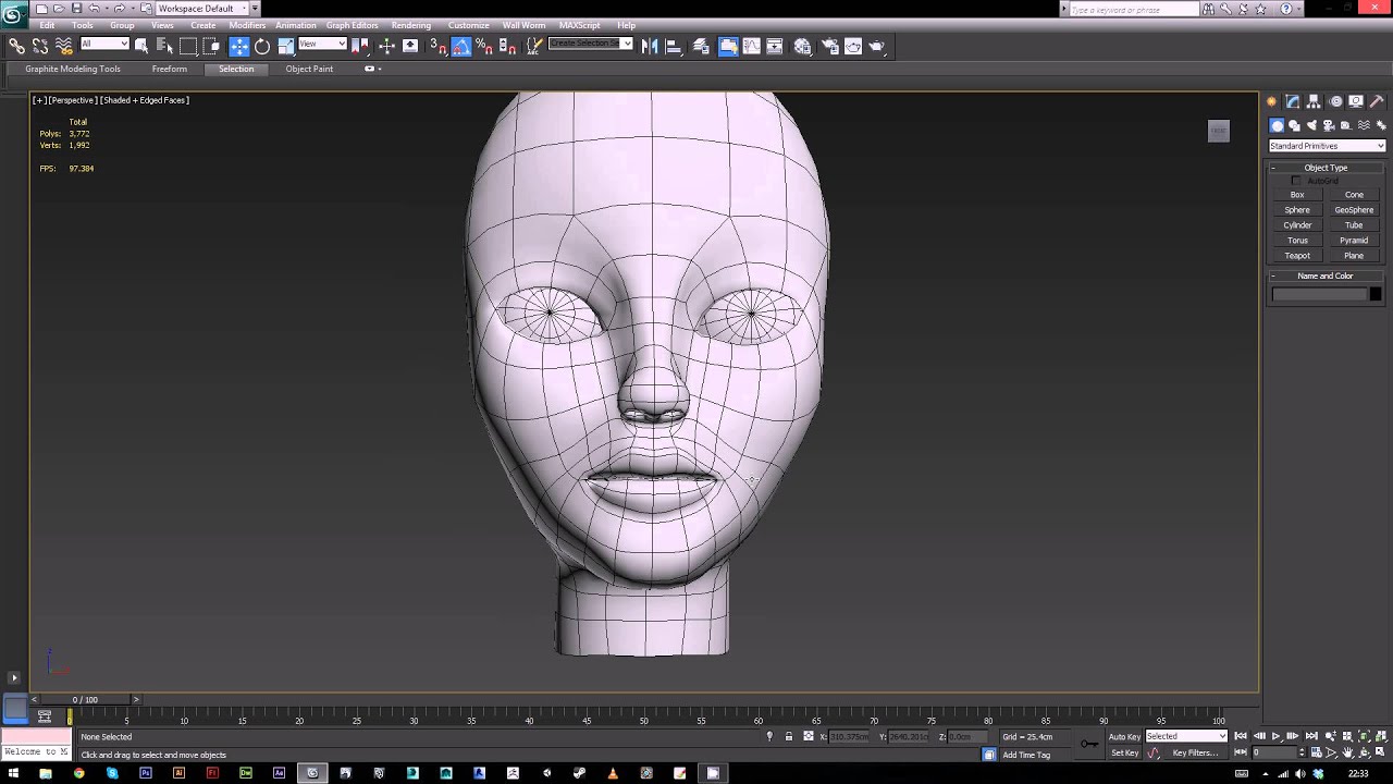 3D Face Modeling 11 - Final touches