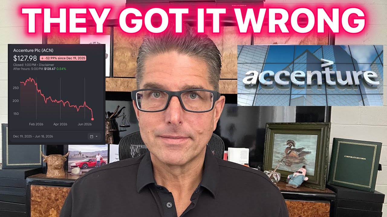 ОБВАЛ АКЦИЙ ACCENTURE НА 50% ЗА 6 МЕСЯЦЕВ &mdash; ЗЛОВЕЩИЙ ПРИЗНАК ДЛЯ ИИ: ВСЁ ГОРАЗДО ХУЖЕ, ЧЕМ ПЛОХОЙ...