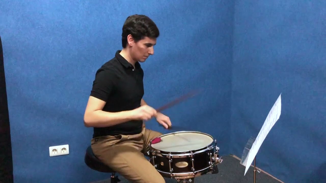 For Jan in January snare drum solo, Iñaki Martín. José Antonio Moreno Romero.