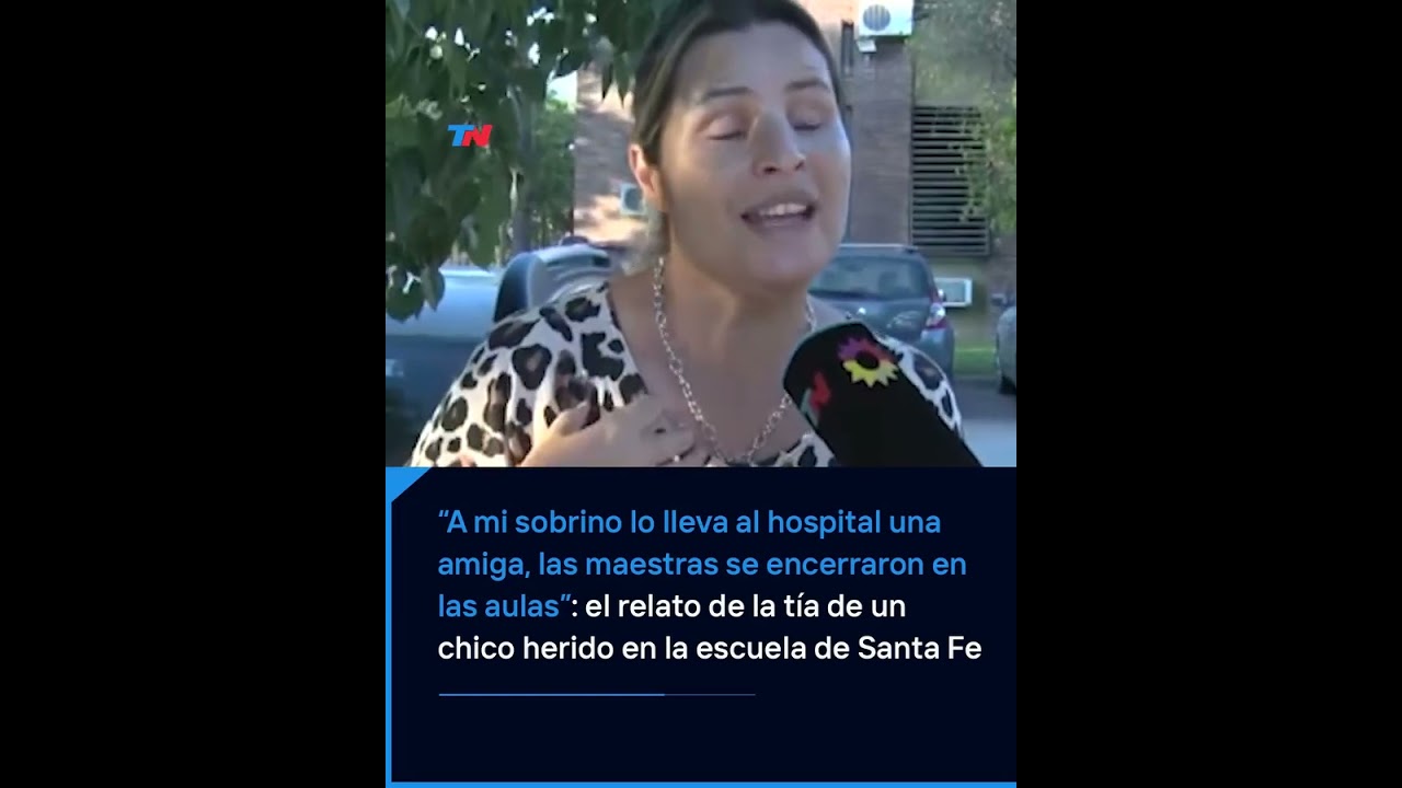 El duro relato de la t&iacute;a de Felipe, uno de los chicos heridos en la escuela de Santa Fe