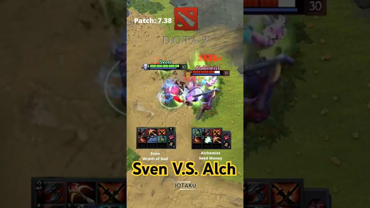 Sven vs Alchemist 1v1 Showdown – Patch 7.38 SATANIC Only!  
