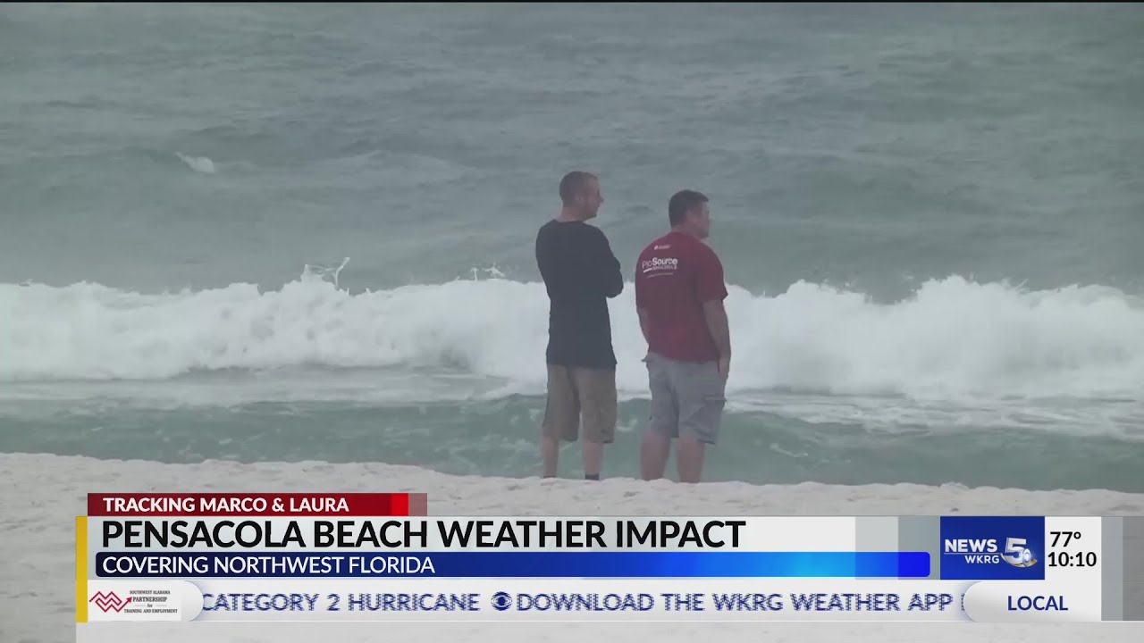 Pensacola Beach weather impact