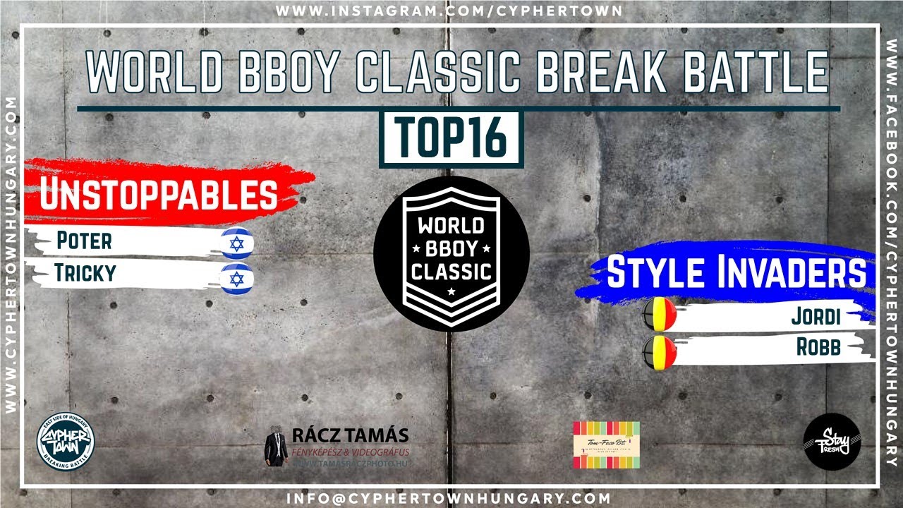 World Bboy Classic Hungary Qualifier | TOP16 | Unstoppables vs Style Invaders