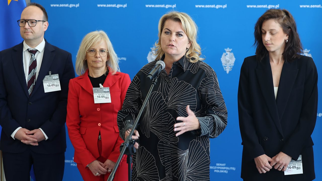 Konferencja prasowa senator Agnieszki Gorgoń-Komor i ekspertów w dziedzinie zdrowia