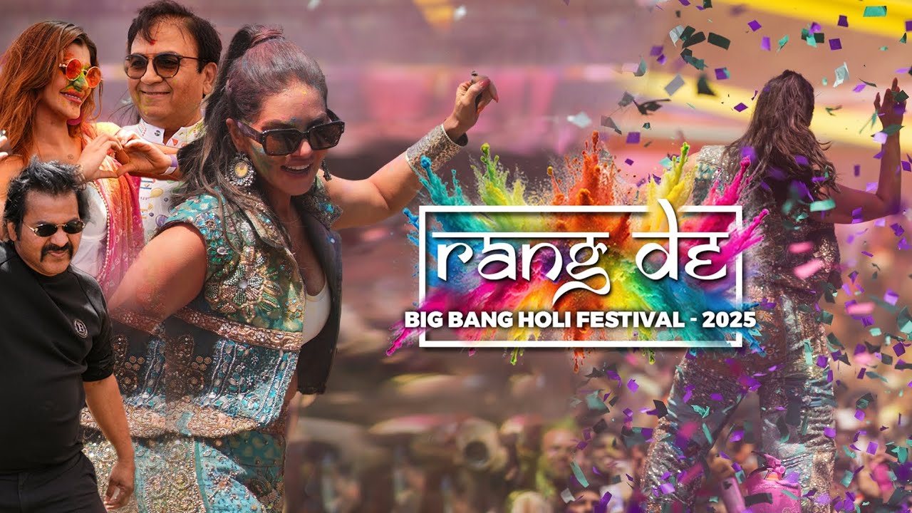 RANG DE The Big Bang Holi Festival 2025 | Sunny Leone | Dilip Joshi Aka Jethalal | Chennai Holi