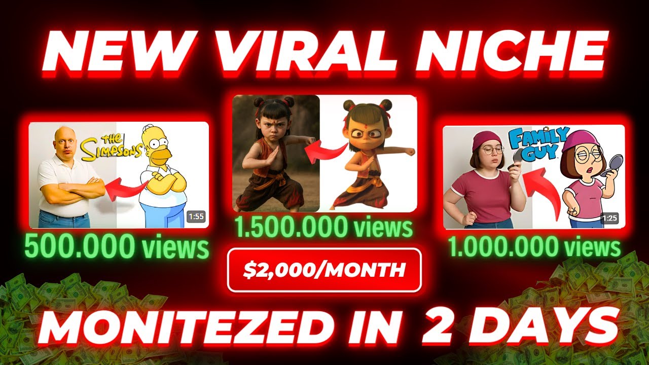 How To Make Real Life vs Cartoon AI Image YouTube Niche Viral Shorts