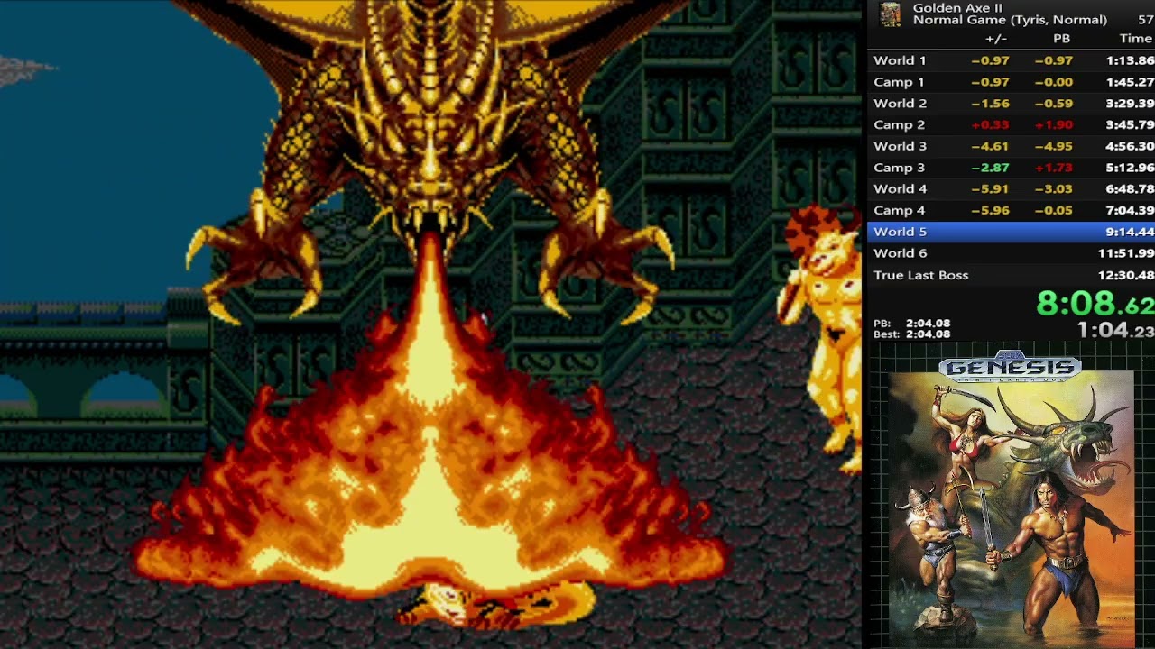 Golden Axe 2 WR (Tyris - Magic glitch - Normal - 11:58)