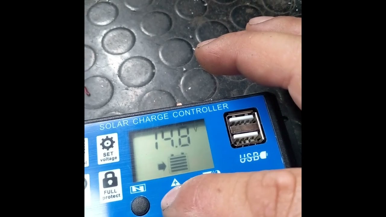 controlador de carga solar, como ajustarlo