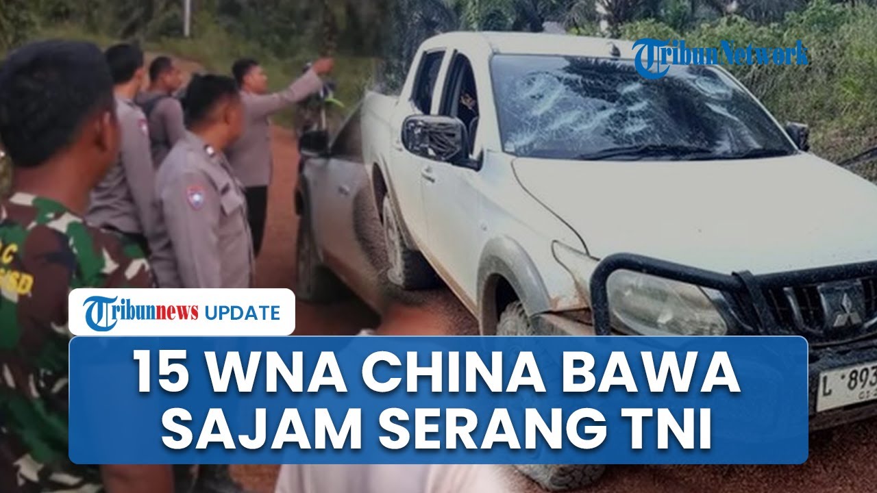 Detik-detik 15 WNA China Ngamuk Serang 5 Prajurit TNI di Tambang Emas, Bawa Sajam hingga Alat Setrum