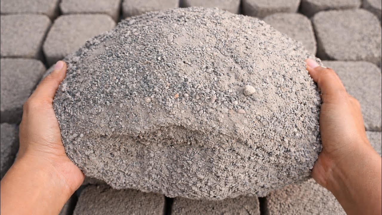 New🔥bombastic black concrete dry floor/claypot & water crumbling oddly satisfying video