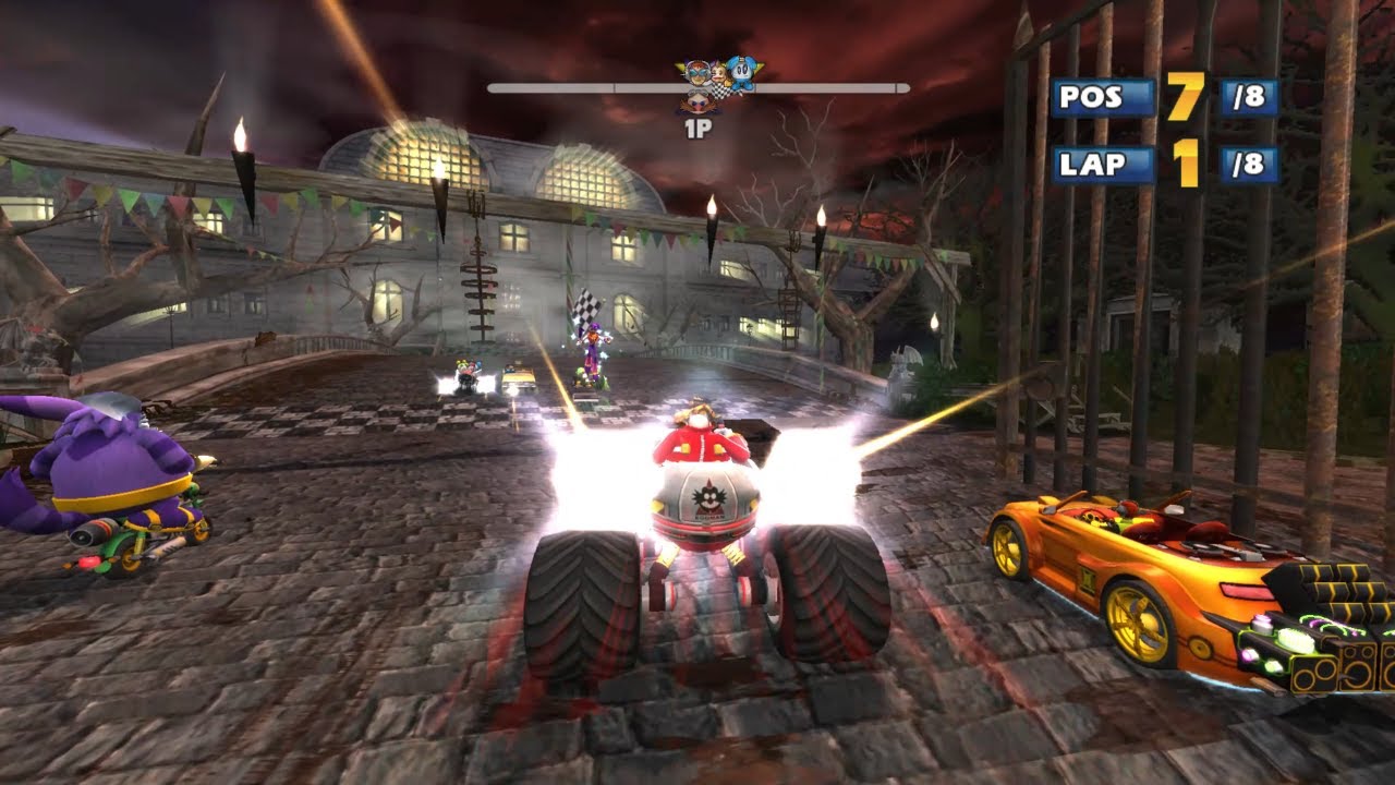EGGMAN Deadly Route 8 Laps Expert (Request) Sonic & SEGA All Stars Racing. PC 2021!