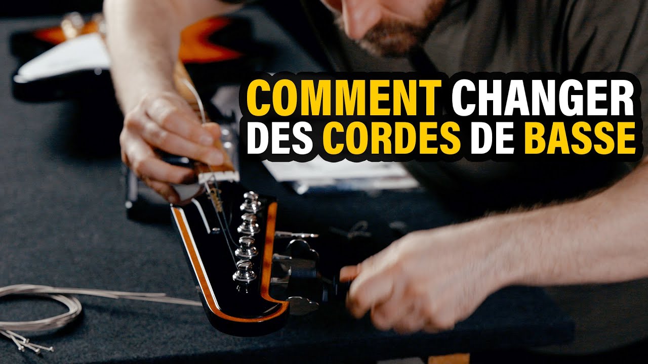 COMMENT changer des CORDES de BASSE
