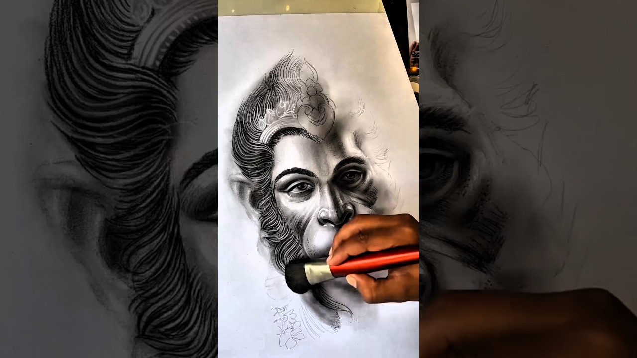 Hanuman ji sketch with pencil ✏️