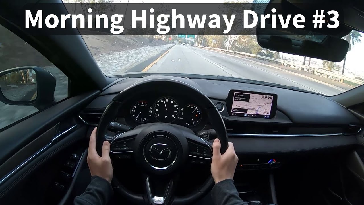 1 Hour Morning Highway Drive for Sleep, ASMR, Relaxing #3