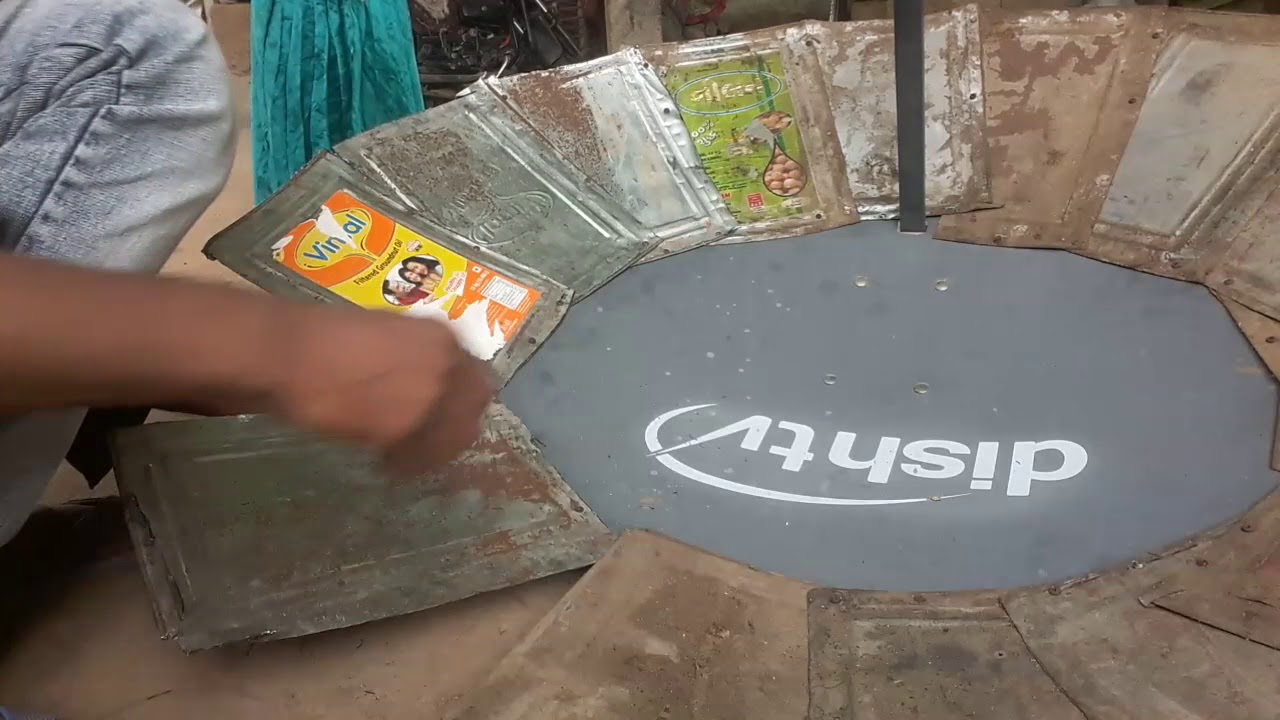 Home made dish antina ku band 2fit se 4fit dish  Part2