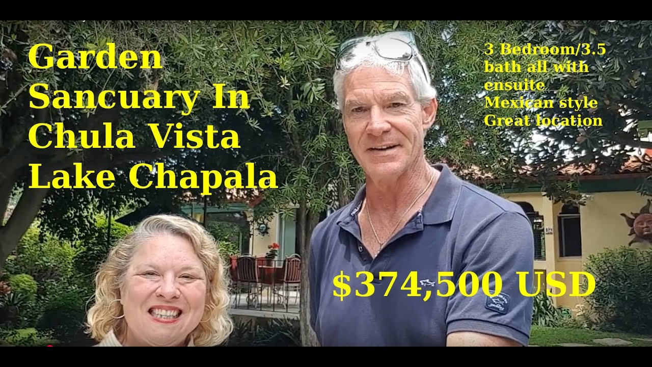 Garden Sanctuary In Chula Vista, Chapala, Mexico