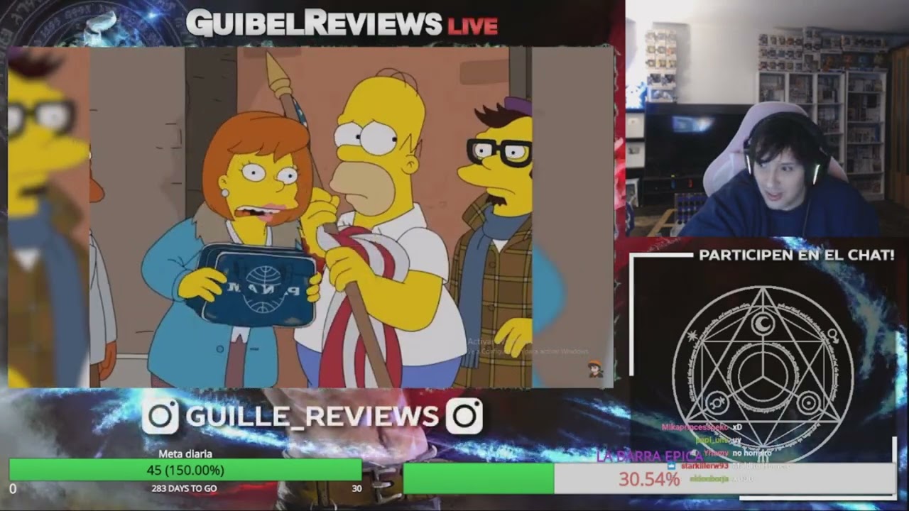 GUIBEL REACCIONA AL CAPITULO QUE SALVO A LOS SIMPSON