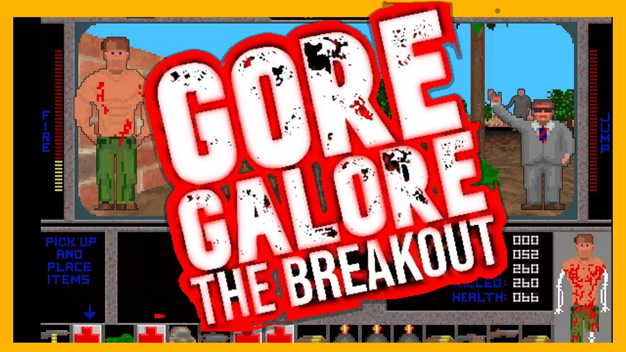 Gore Galore (PC, DOS) Full Demo Playthrough - 4k