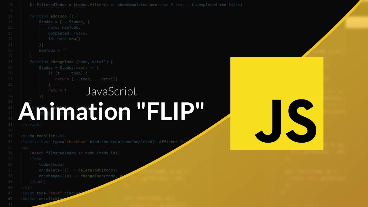 Tutoriel JavaScript : Animation, la technique FLIP