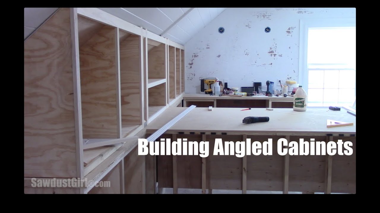 How to Build Angled Cabinets