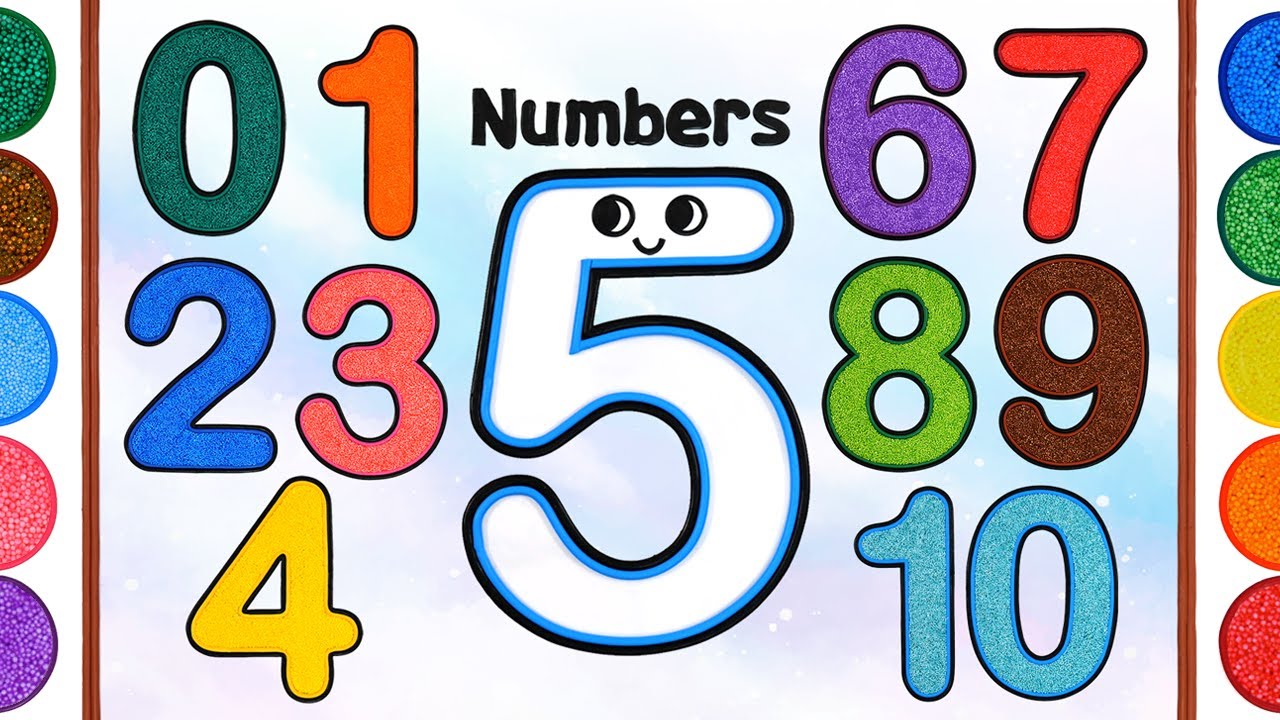 Learn Numbers with Colorful Clay | Coloring Numbers with Foam clay for Kids, Children
