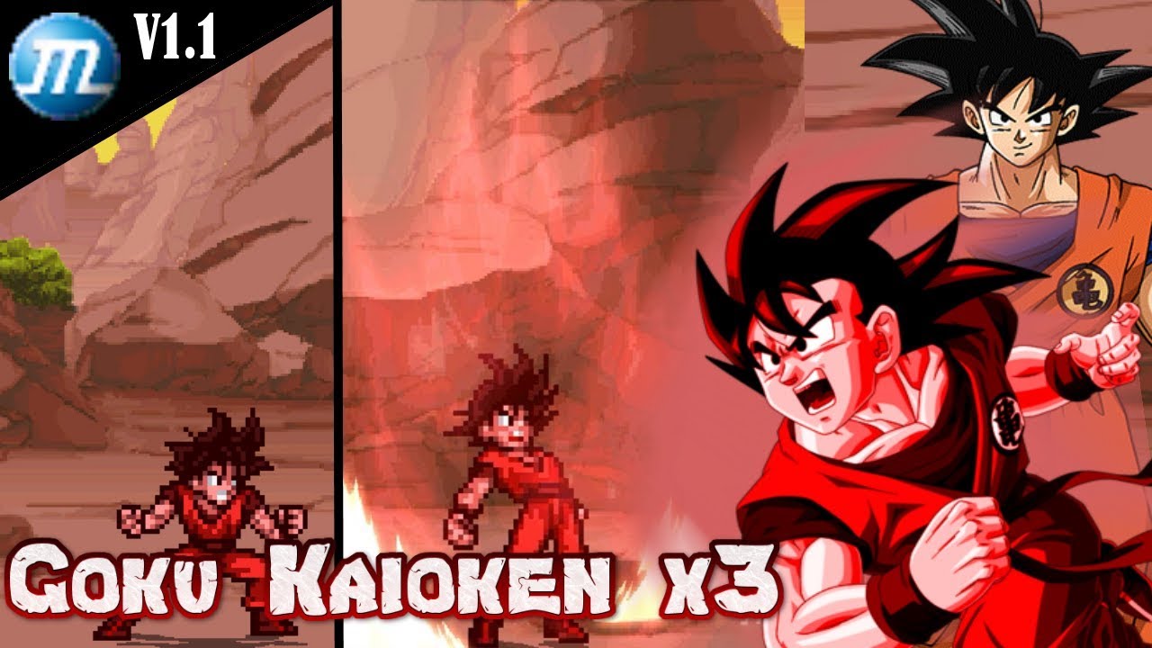 Goku Kaioken x3 / Mikel8888 (edit by BenjaPonce) / M.U.G.E.N