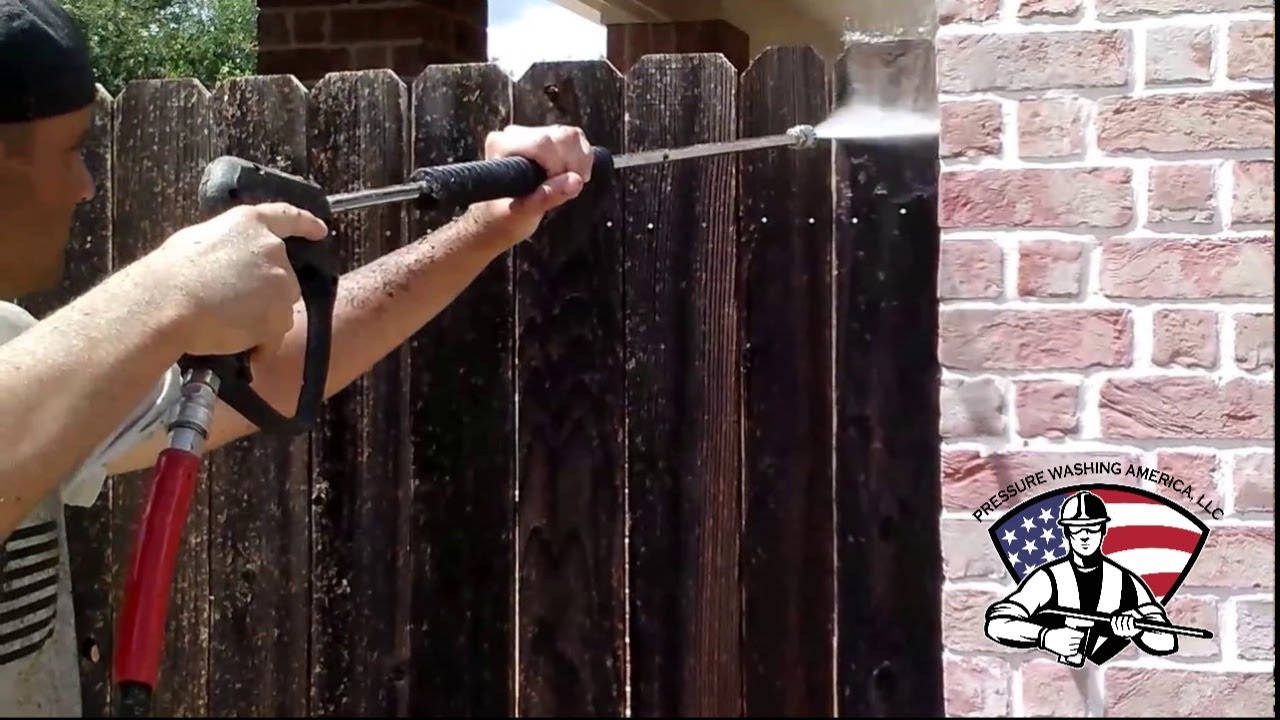 Fascinating Wood Fence Cleaning and Restoration Process: Satisfying Fence Power Washing in Katy, TX