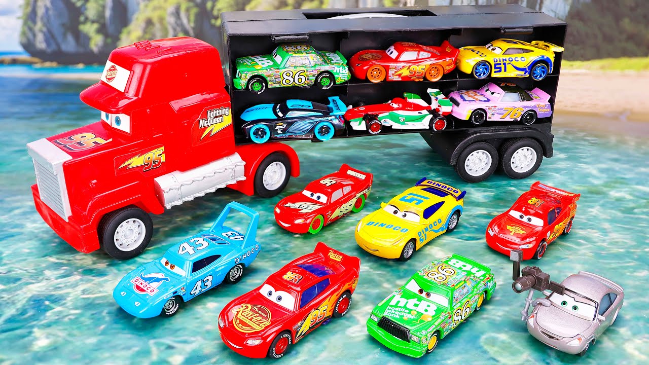 Disney Pixar Cars Unboxing Review | Disney Pixar Cars Go Toy Truck Race Track | Lightning McQueen