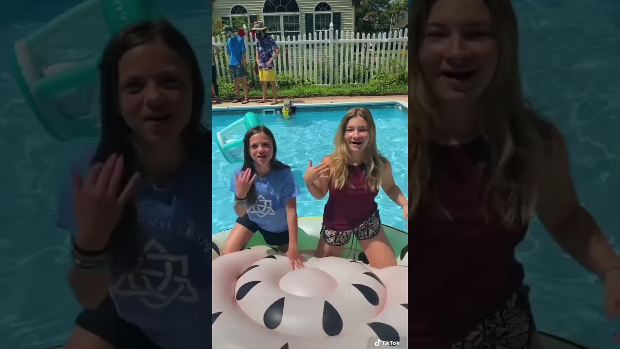 Falling into pool fully clothed! 
