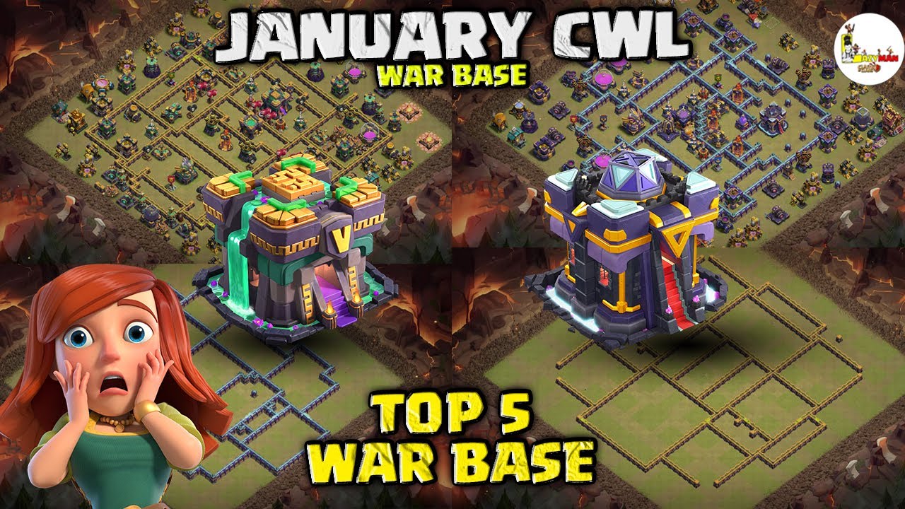 Top 5 Best TH15 & TH14 war base with link 🔥| Anti 2 star ⭐ | Clash of clans | LAZYMAN COC