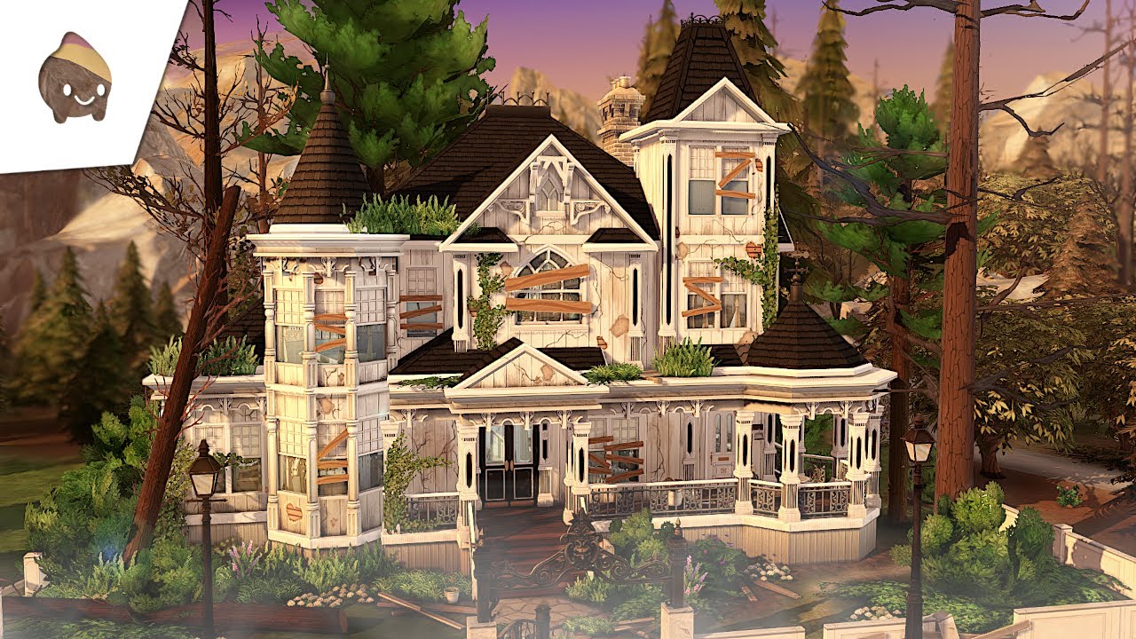 HAUNTED VICTORIAN 👻 w/ Paranormal Stuff | THE SIMS 4 - Speed Build (NO CC)