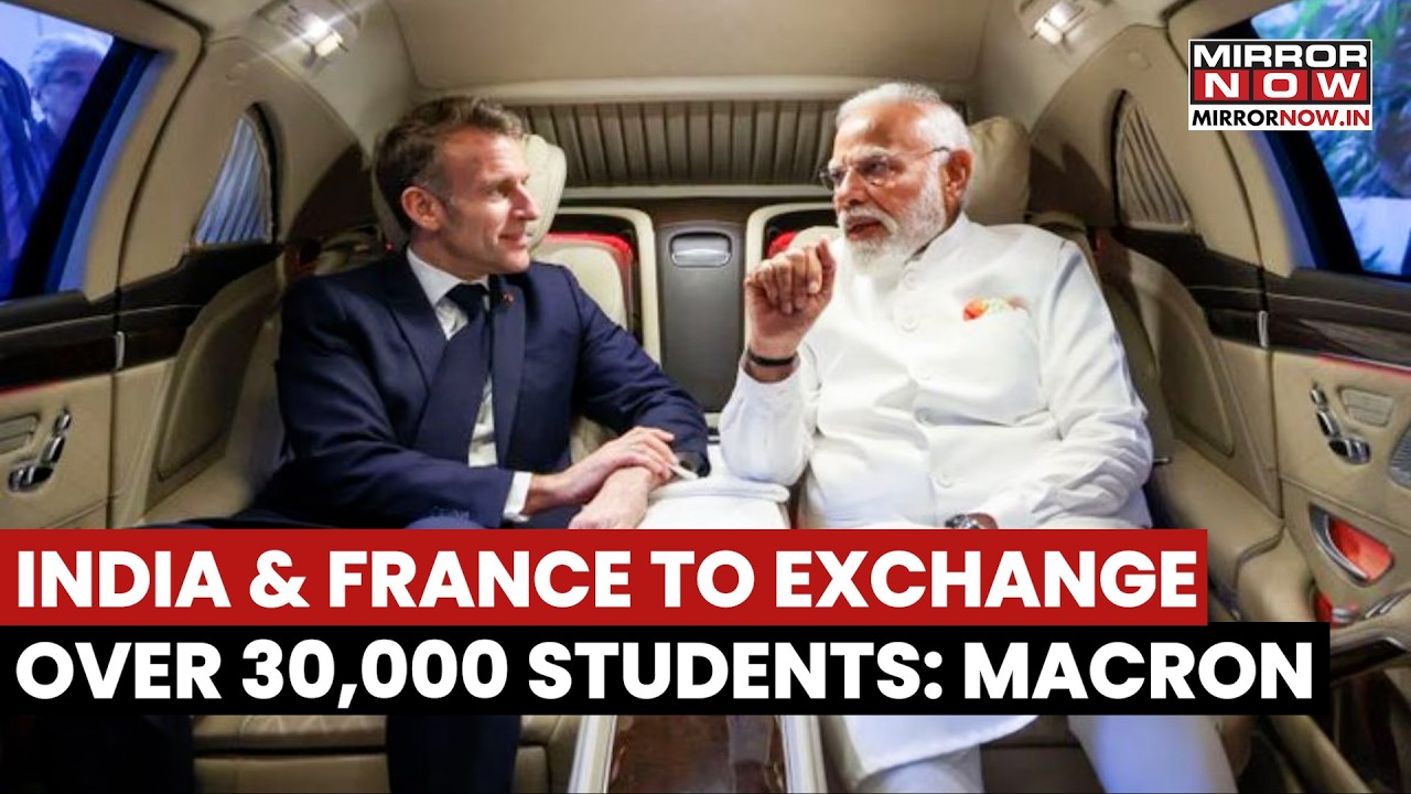 India & France To Exchange Over 30,000 Students: President Emmanuel Macron At AI Summit | Watch