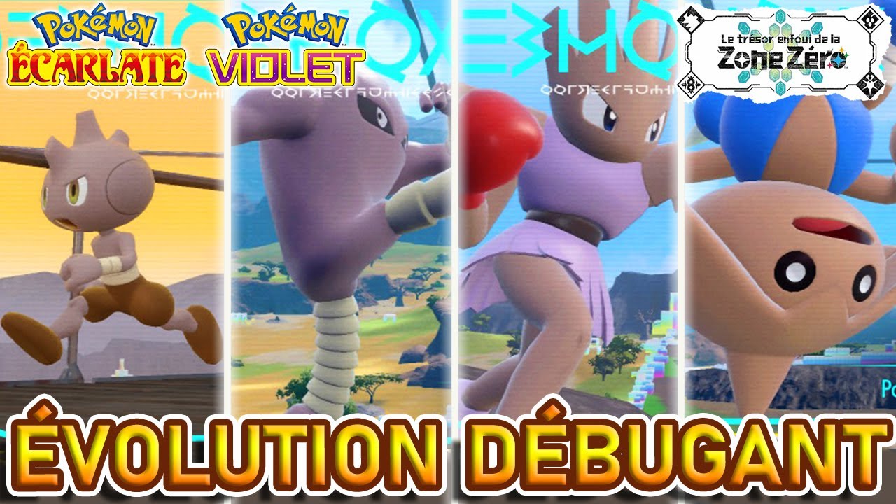 FAIRE ÉVOLUER DEBUGANT EN KICKLEE / TYGNON / KAPOERA | Pokémon Violet Écarlate [ DLC Disque Indigo ]