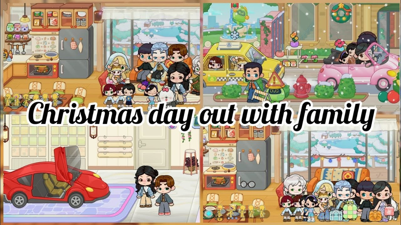 ⋆.˚✮🎧✮˚.⋆｡𖦹°‧ | christmas day out with family 🎀🤍✨| #gameworld #@crazy_clouds-yt |