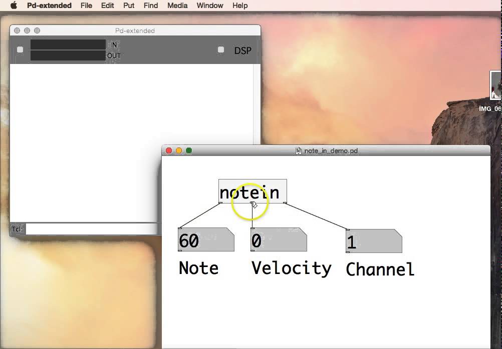 Puredata tutorial 18 MIDI notein